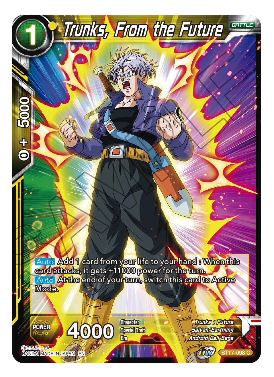 Ultimate Squad BT17-098 Trunks, From the Future