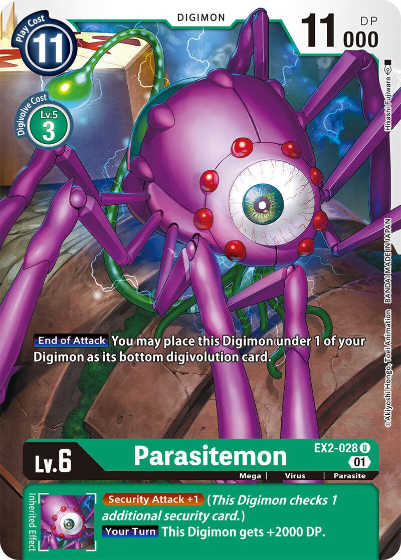 Theme Booster Digital Hazard EX-02 - 028 Parasitemon