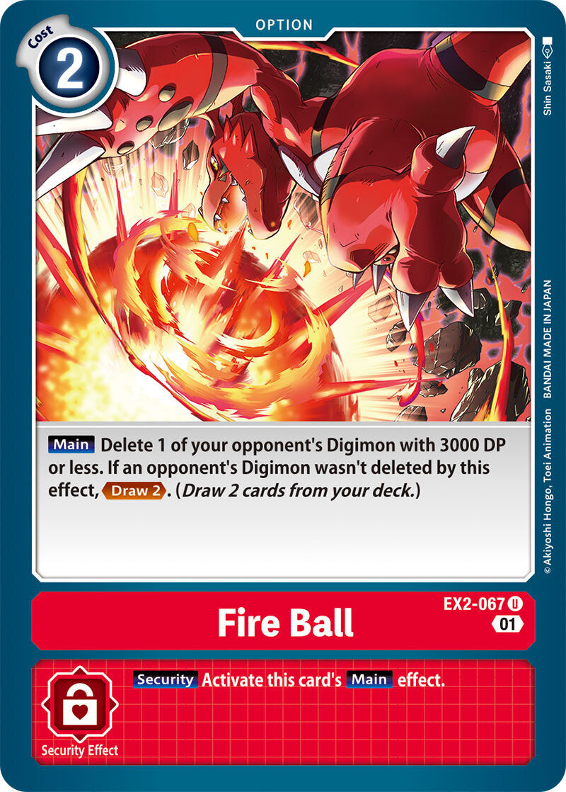 Theme Booster Digital Hazard EX-02 - 067 Fire Ball