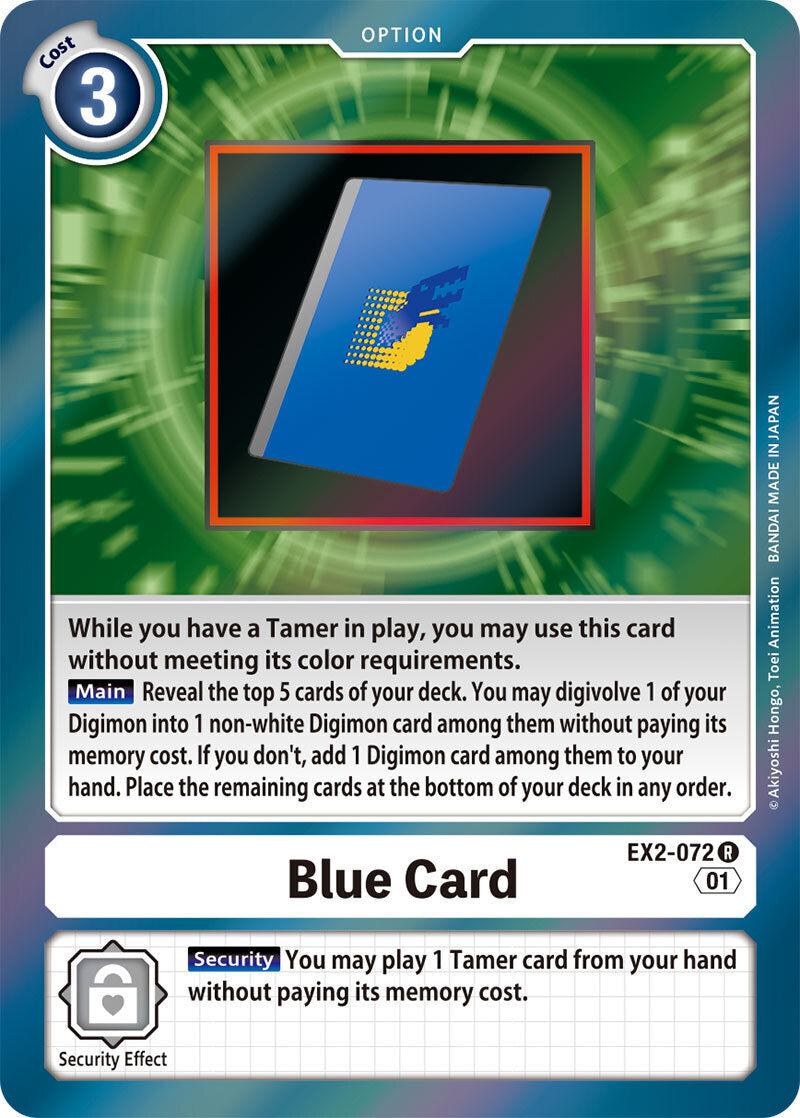 Theme Booster Digital Hazard EX-02 - 072 Blue Card