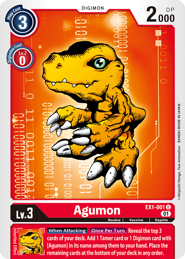 THEME BOOSTER - CLASSIC COLLECTION EX1 - 001 Agumon