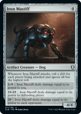 MTG Battle for Baldur's Gate 317/361 Iron Mastiff