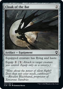 MTG Battle for Baldur's Gate 307/361 Cloak of The Bat