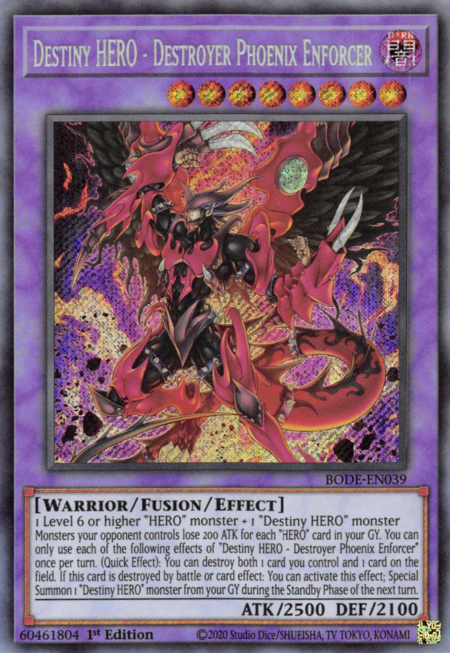 Power Of The Elements POTE-EN100 Destiny HERO - Destroyer Phoenix Enforcer