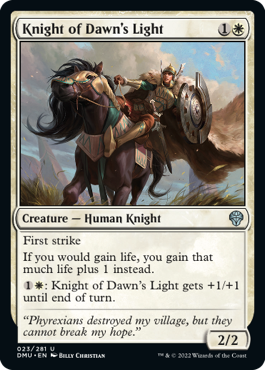 MTG Dominaria United 023/281 Knight of Dawn's Light