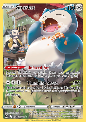 SWSH Lost Origin TG10/TG30 Snorlax