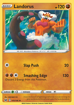 SWSH Lost Origin 105-196 Landorus