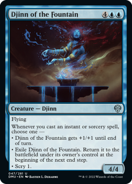 MTG Dominaria United 047/281 Djinn of the Fountain