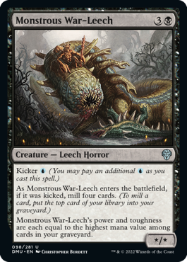 MTG Dominaria United 098/281 Monstrous War-Leech