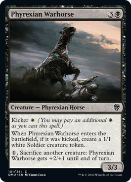 MTG Dominaria United 101/281 Phyrexian Warhorse