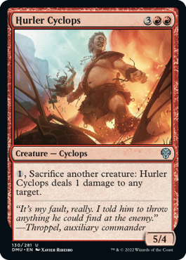 MTG Dominaria United 130/281 Hurler Cyclops