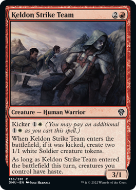 MTG Dominaria United 136/281 Keldon Strike Team