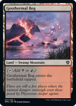 MTG Dominaria United 247/281 Geothermal Bog