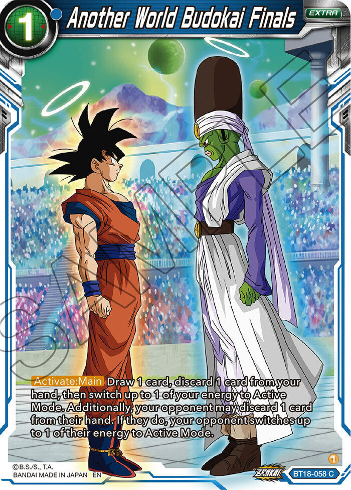 Zenkai Series Dawn of The Z-Legends BT18-058 Another World Budokai Finals