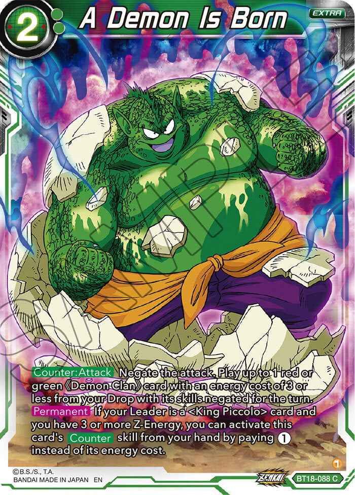 Zenkai Series Dawn of The Z-Legends BT18-088 A Demon Is Born