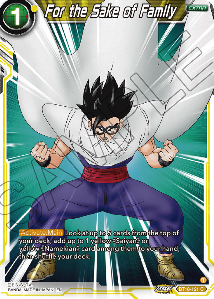 Zenkai Series Dawn of The Z-Legends BT18-121 For the Sake of Family