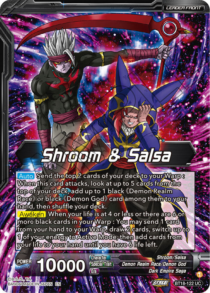 Zenkai Series Dawn of The Z-Legends BT18-122 Shroom & Salsa