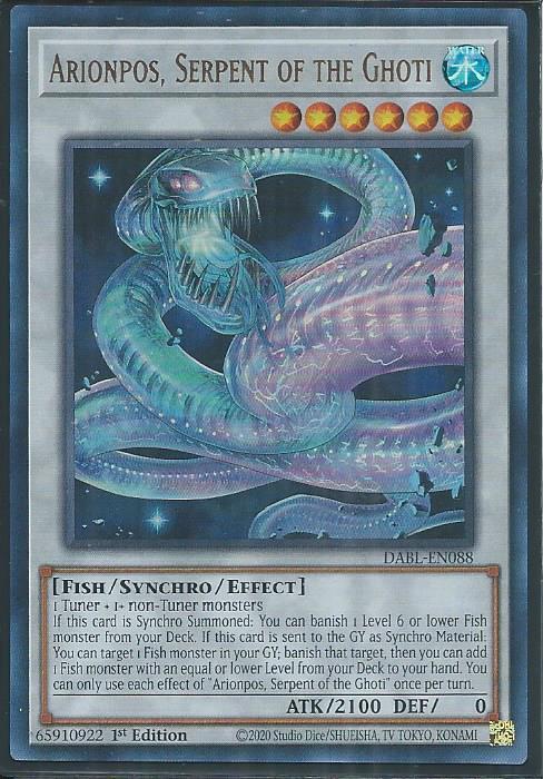 Darkwing Blast DABL-EN088 Arionpos, Serpent of the Ghoti