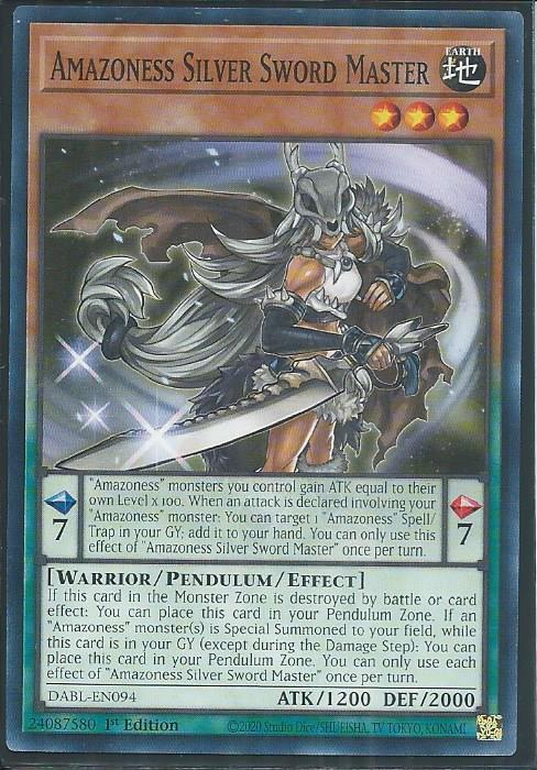 Darkwing Blast DABL-EN094 Amazoness Silver Sword Master