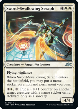 MTG Unfinity 030/244 Sword-Swallowing Seraph