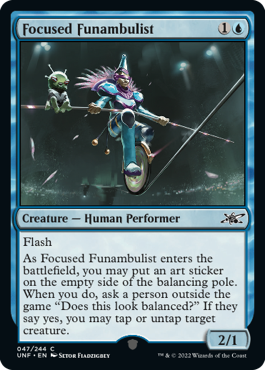 MTG Unfinity 047/244 Focused Funambulist