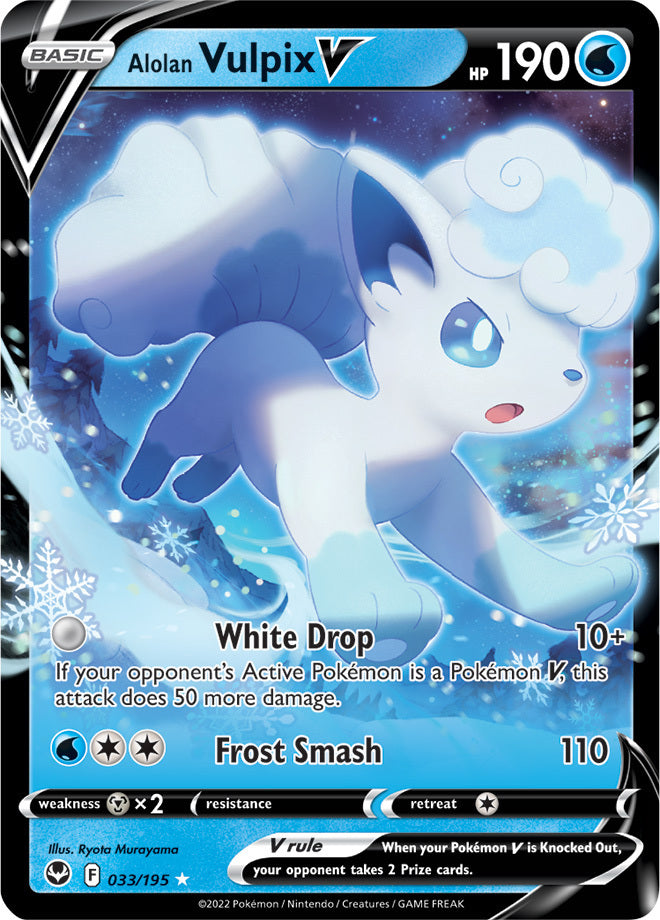 SWSH Silver Tempest 033/195 Alolan Vulpix V