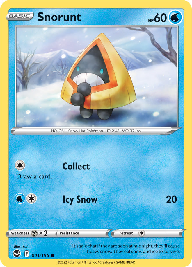 SWSH Silver Tempest 041/195 Snorunt