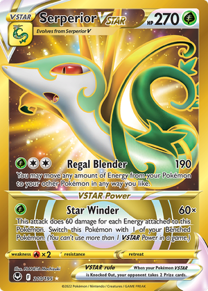 SWSH Silver Tempest 210/195 Serperior VSTAR