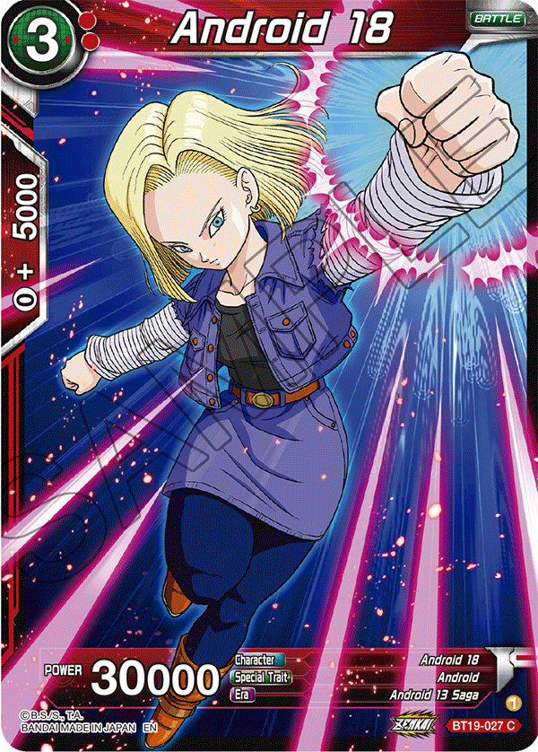 Zenkai Series FIGHTER’S AMBITION BT19-027 Android 18