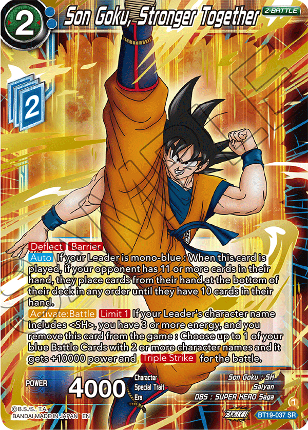 Zenkai Series FIGHTER’S AMBITION BT19-037 Son Goku, Stronger Together