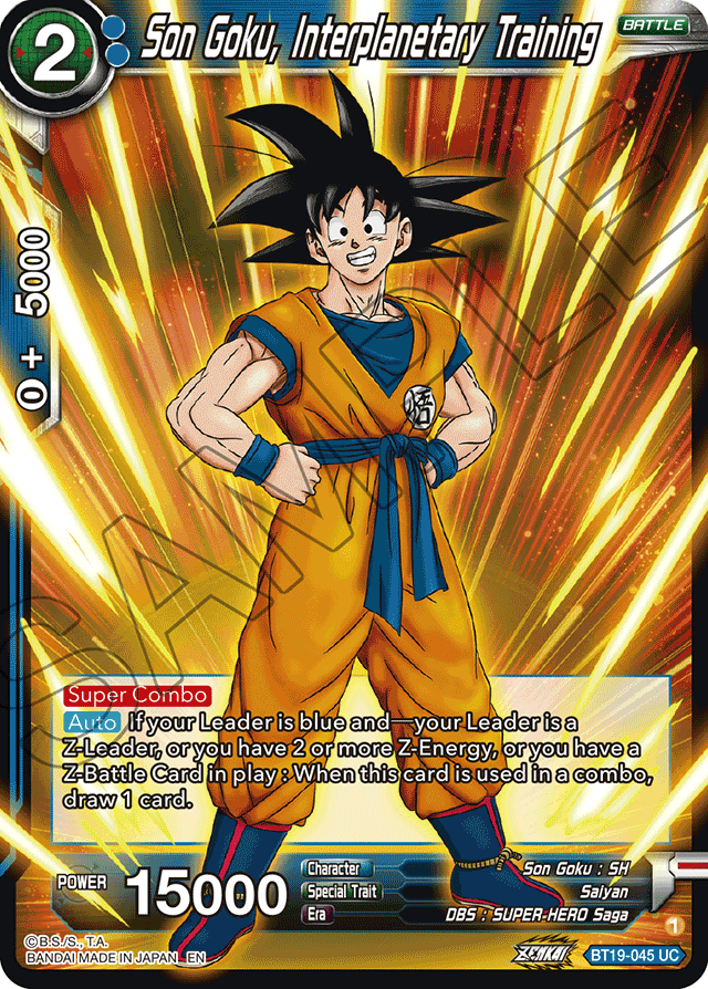 Zenkai Series FIGHTER’S AMBITION BT19-045 Son Goku, Interplanetary Training