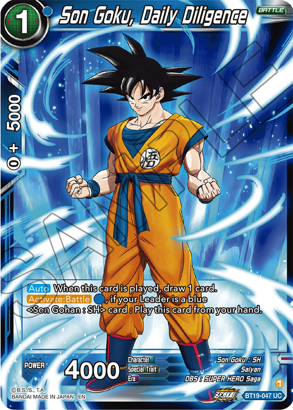 Zenkai Series FIGHTER’S AMBITION BT19-047 Son Goku, Daily Diligence