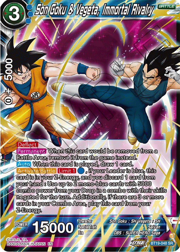 Zenkai Series FIGHTER’S AMBITION BT19-048 Son Goku & Vegeta, Immortal Rivalry