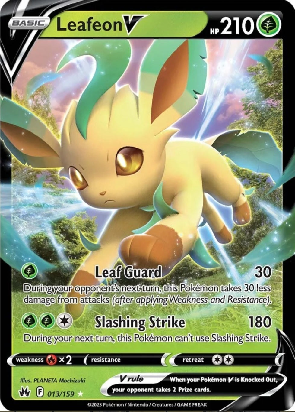 SWSH Crown Zenith 013/159 Leafeon V