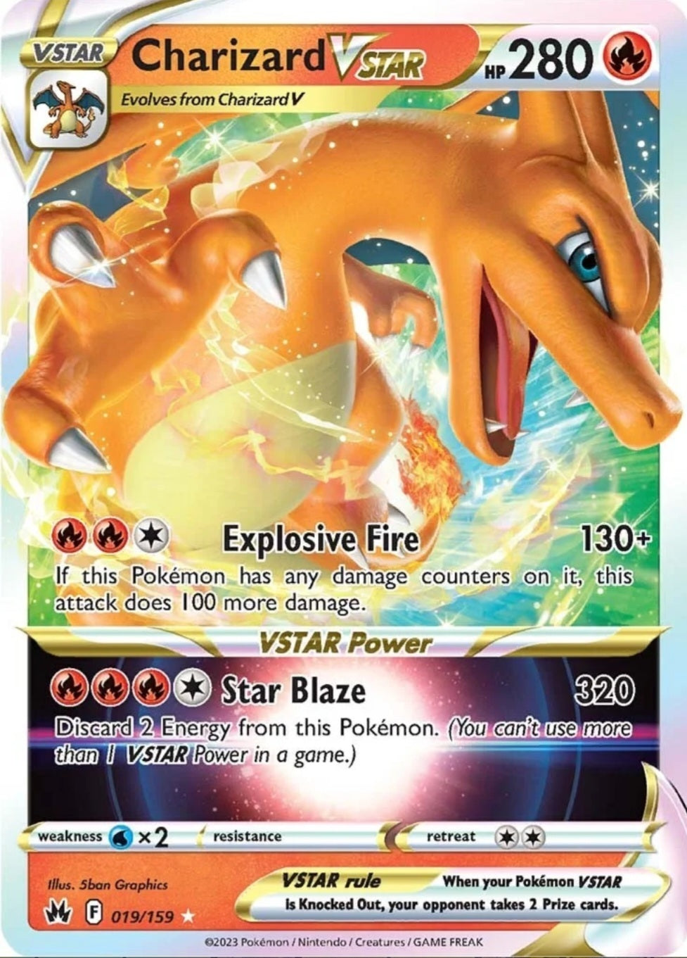 SWSH Crown Zenith 019/159 Charizard VSTAR