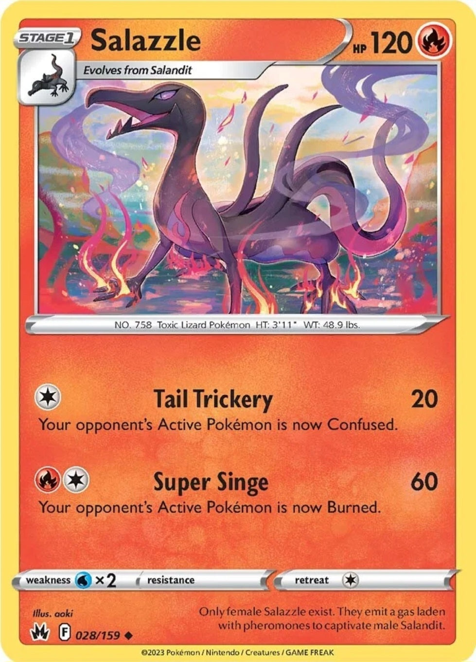 SWSH Crown Zenith 028/159 Salazzle