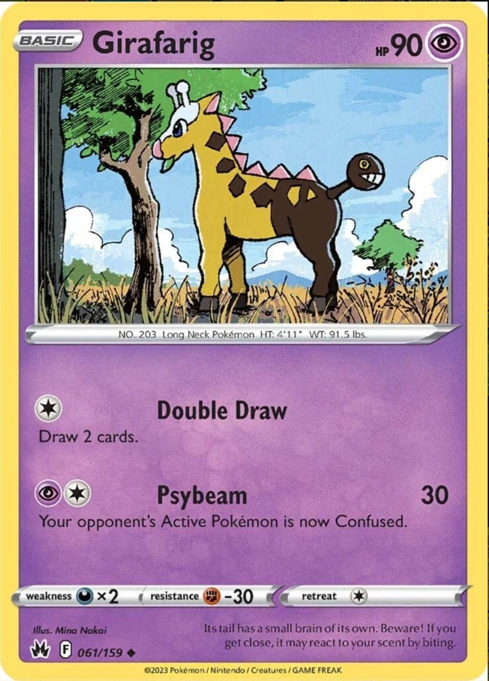 SWSH Crown Zenith 061/159 Girafarig