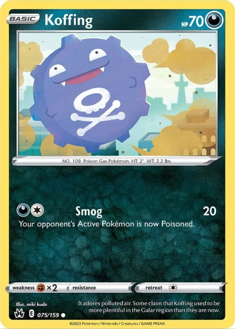 SWSH Crown Zenith 075/159 Koffing