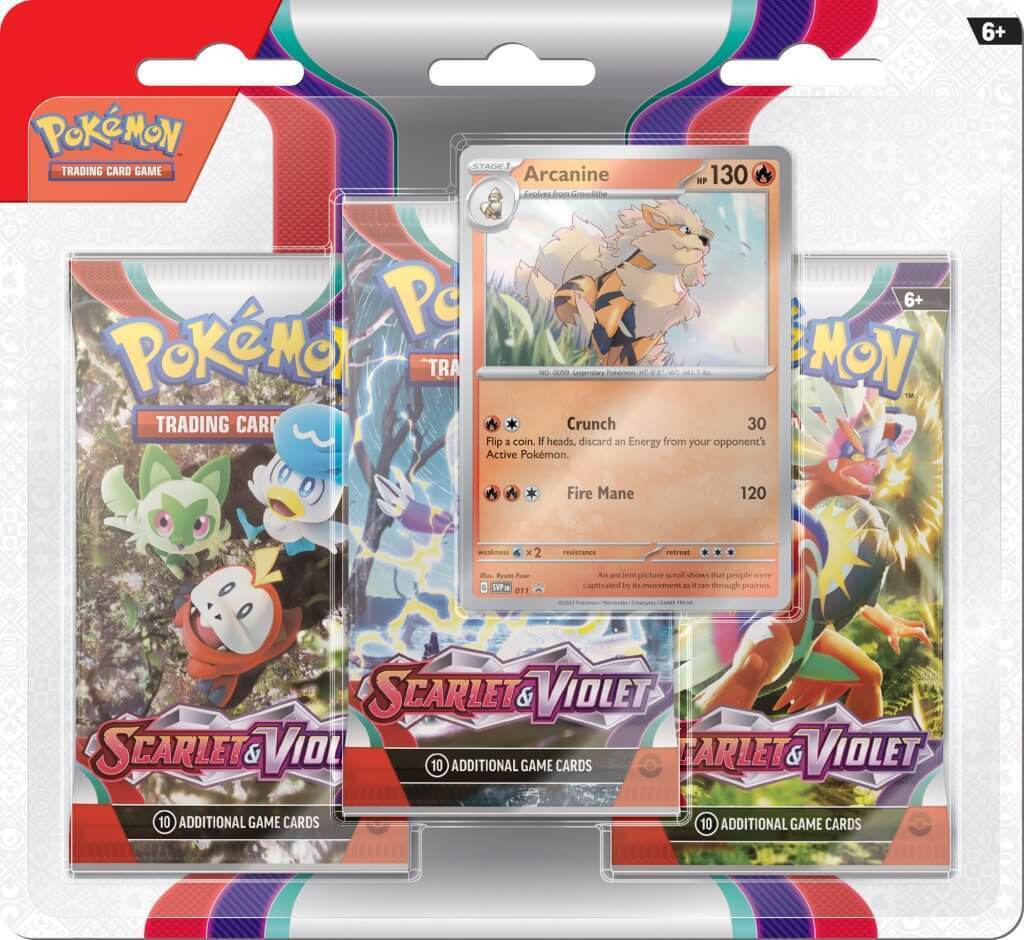 Pokémon TCG Scarlet & Violet Three-Booster Blister