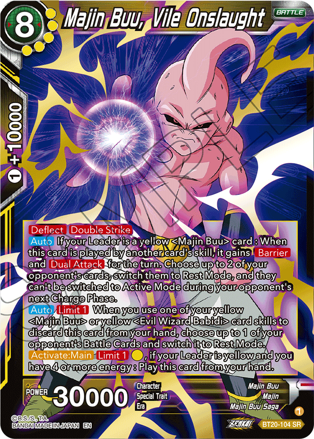 Zenkai Series Power Absorbed BT20-104 Majin Buu, Vile Onslaught