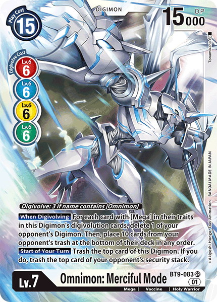 Booster X Record BT9 - 083 Omnimon: Merciful Mode