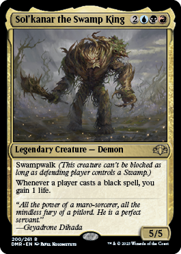 MTG Dominaria Remastered 200/261 Sol'kanar the Swamp King Foil