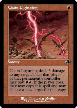 MTG Dominaria Remastered 316 Chain Lightning