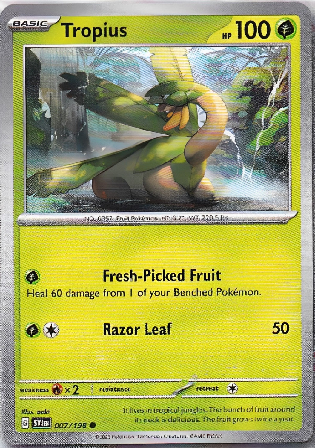 Scarlet & Violet Base Set 007/198 Tropius