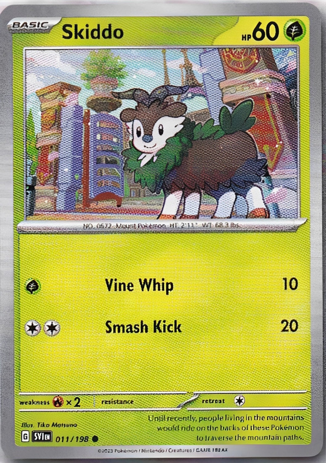 Scarlet & Violet Base Set 011/198 Skiddo