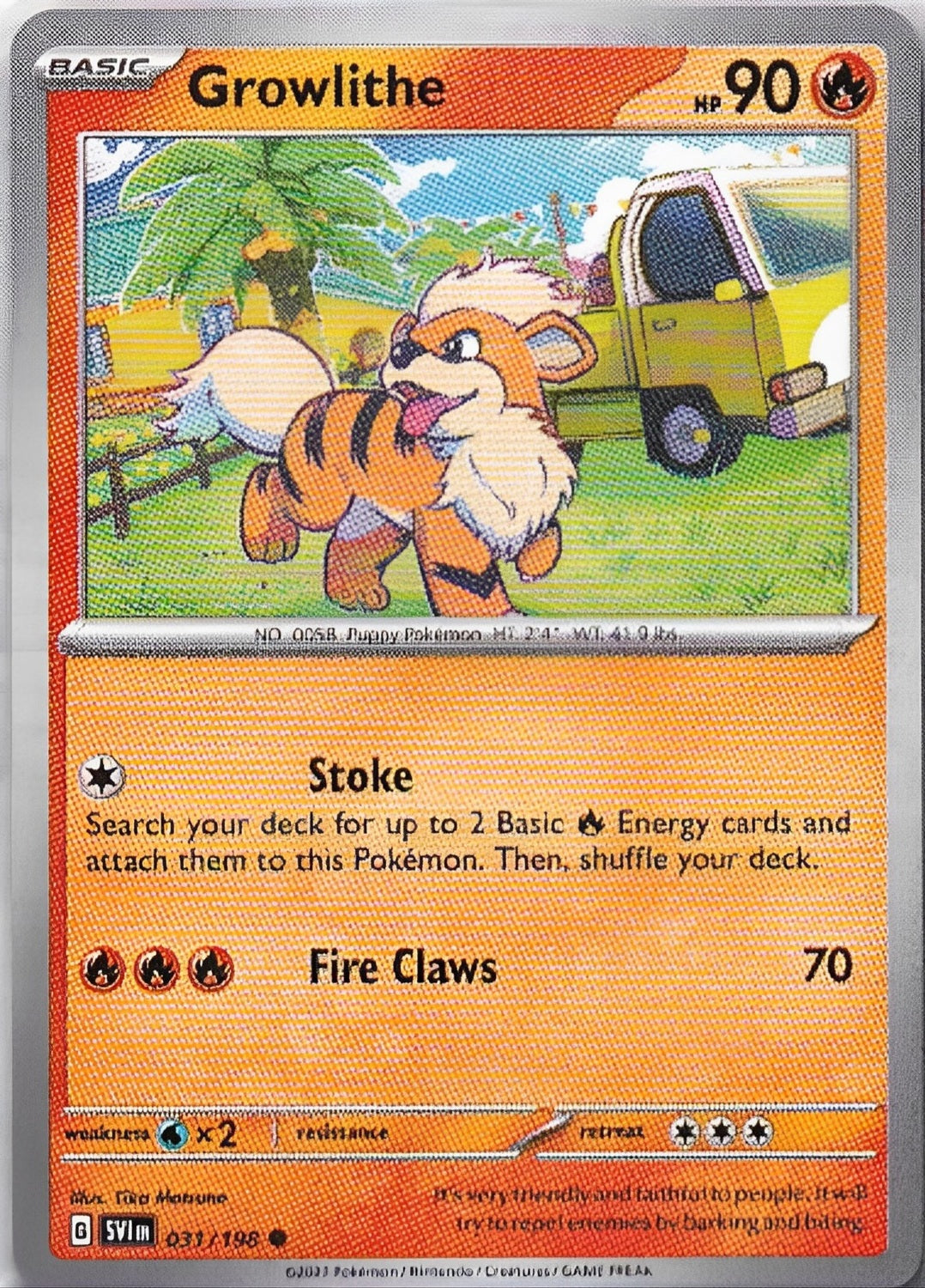 Scarlet & Violet Base Set 031/198 Growlithe