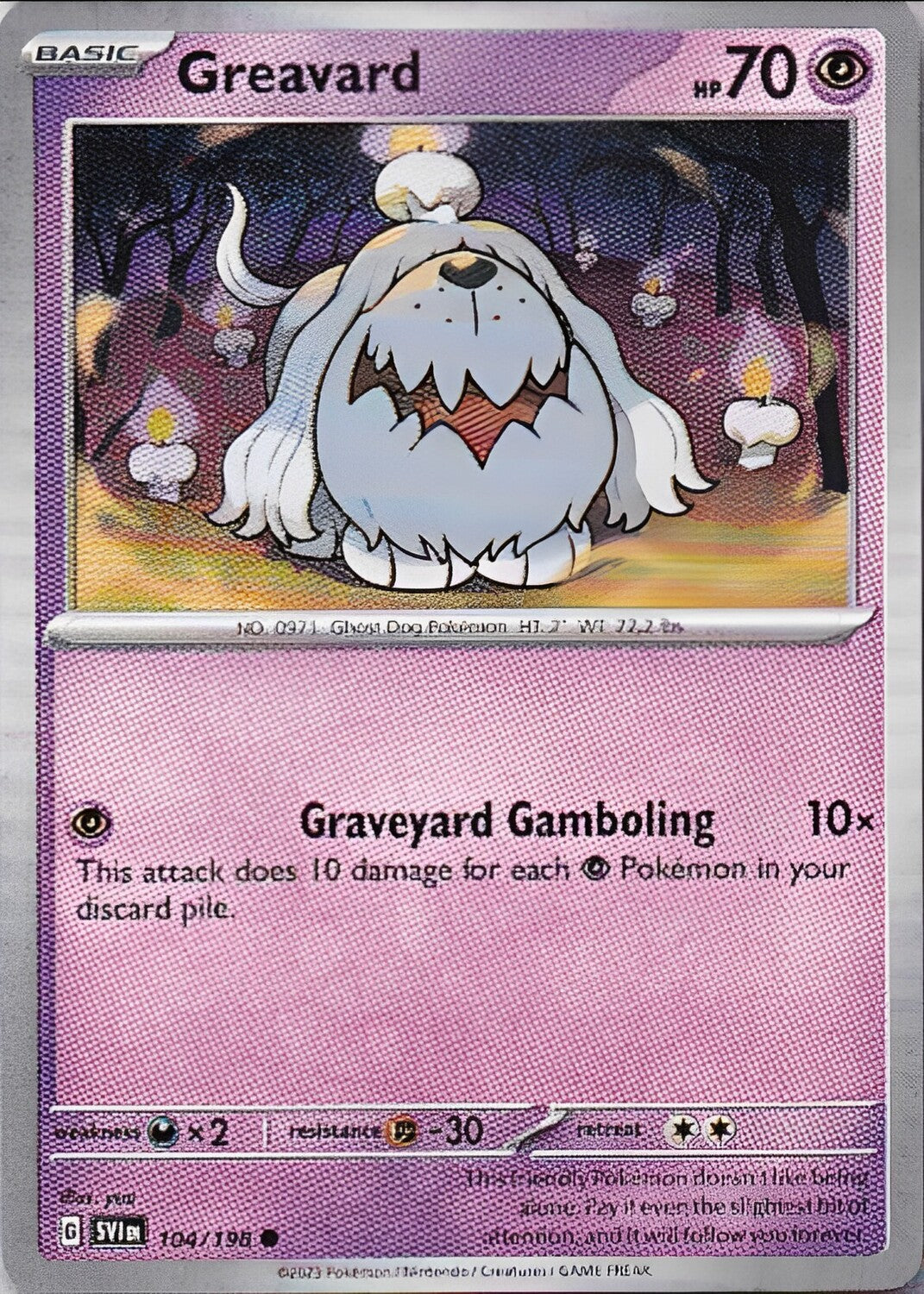 Scarlet & Violet Base Set 104/198 Greavard