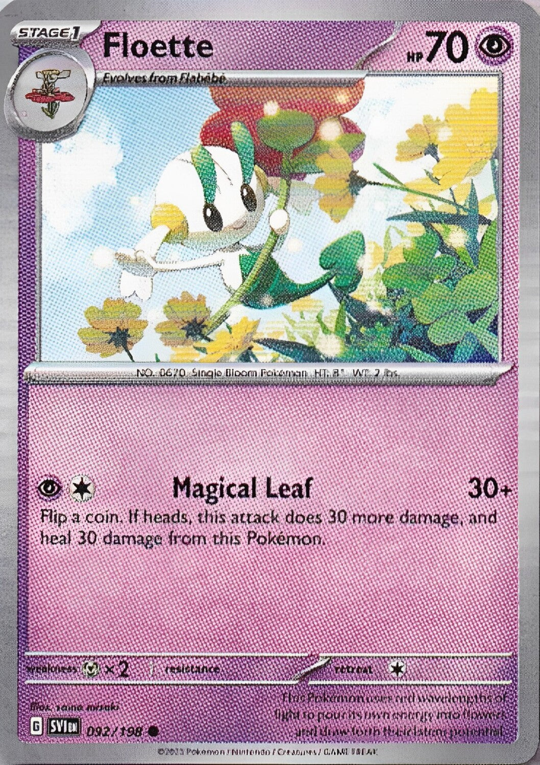 Scarlet & Violet Base Set 092/198 Floette