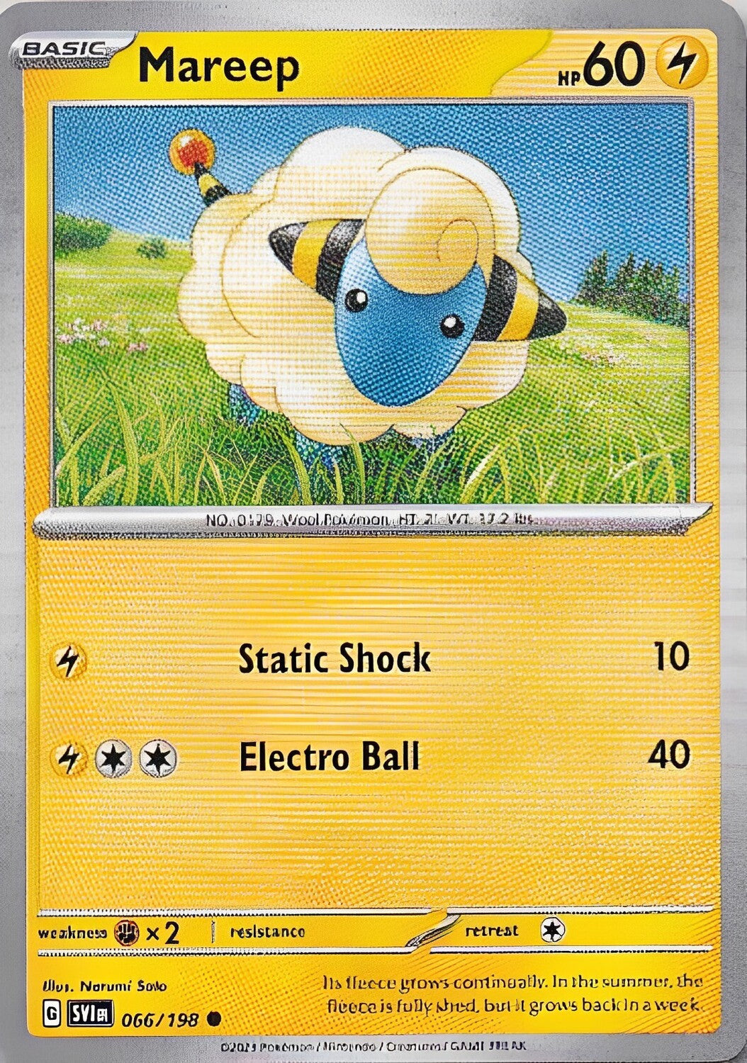 Scarlet & Violet Base Set 066/198 Mareep