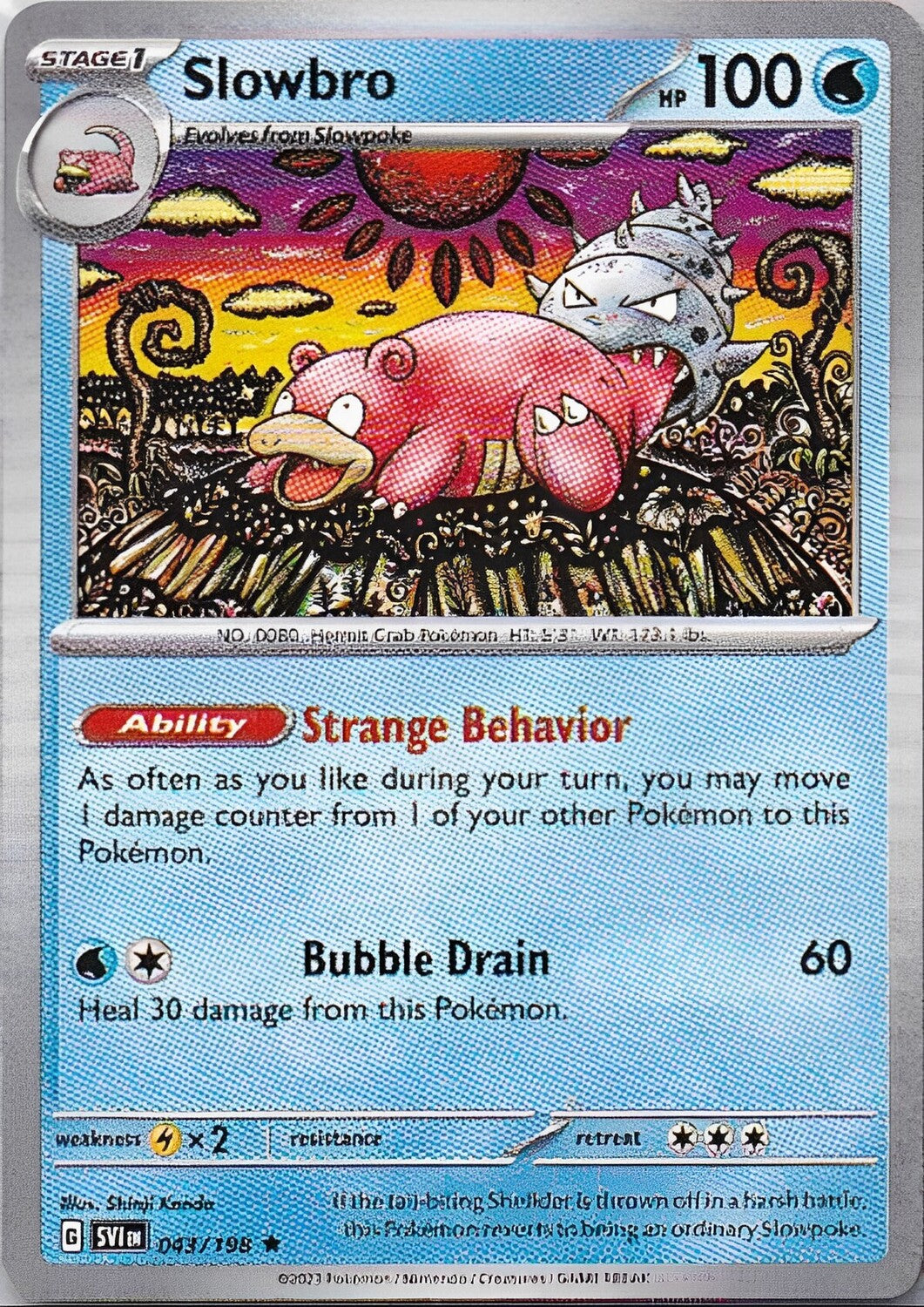 Scarlet & Violet Base Set 043/198 Slowbro